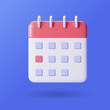 © Wizatnicko - 3d calendar icon concept, modern planning icon