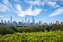 Central Park And Manhattan Skyline In Summer, New York City, USA