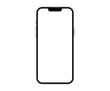 © Stockii_Studio - Smartphone mockup similar to phone 13 with blank white screen. mock up screen smartphone