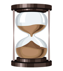 Poster - retro timer hourglass