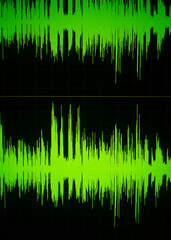 Sticker - Voiceover studio audio sound wave