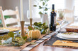 © Kristen - Dining room table set for fall gathering