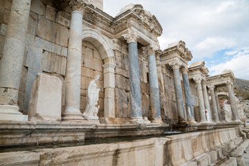 Wall Mural - Sagalassos is the most important ancient city of the Roman Imperial Period. Monumental fountain, Agora Building - Gymnasium is the oldest known monumental structures of Sagalassos. Burdur – TURKEY