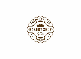 bake shop logo in white background