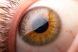 Close up macro a ojo de color.