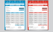 New simple unique clean bill professional modern creative corporate business invoice vector design template in minimal style for your company. 