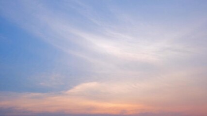4K Sky Time lapse, Burning sky and shining, Red purple orange blue pink sunset. Romantic colorful sunset, Sun go down, orange clouds flow in sky. Time lapse of skyscrapers.
