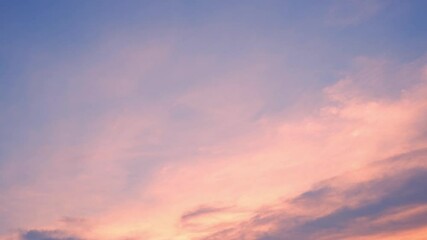 4k sky timelapse, burning sky and shining, red purple orange blue pink sunset. romantic colorful sun