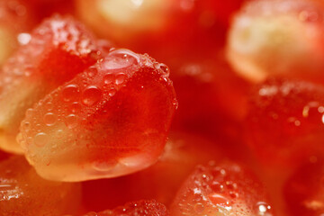 Sticker - Fresh pomegranate fruit. It contain higher levels of antioxidants