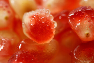 Sticker - Fresh pomegranate fruit. It contain higher levels of antioxidants