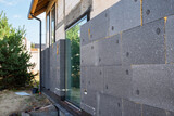 Fototapeta Na sufit - facade with thermal insulation of a single-family house