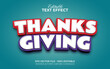 Thanksgiving text effect style.Editable text effect.