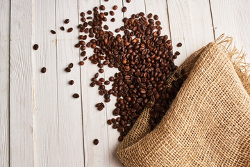  coffee beans Hot drink spilled grains caffeine pattern
