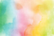 Rainbow Watercolor Background, Abstract Texture Colorful