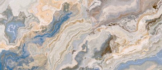 Blue and beige marble background