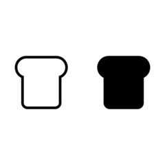 Sticker - Bread vector icon