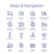 © iconicbestiary - Maps, navigation pack. Travel maps, location pins