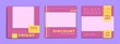 © Anna - PINK Set of black Friday 2021 sale post social media pack template premium poster vector. Black Friday sale label template design for banner, idea, cover, booklet, print, flyer, card, poster, badge