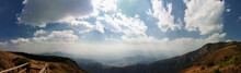 Panoramic View Of Hills And Mountains From Top Of Kew Mae Pan Mountain Trail Located At Doi Inthanon National Park, Chiang Mai, Thailand