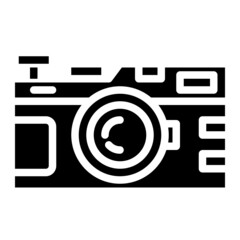 Sticker - camera glyph icon