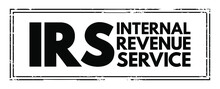 IRS - Internal Revenue Service Acronym, Business Concept Background