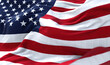 © rarrarorro - close up view of the american flag waving in the wind