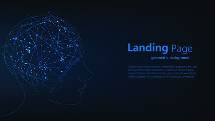 postcard in a futuristic style. elegant background for business presentations. lines, point, plane i