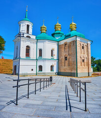 Canvas Print - Exterior of the ancient Church of the Saviour at Berestove, Kyiv, Ukraine