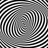 Fototapeta Do przedpokoju - Illusion of swirl spiral vortex movement in op art pattern. Lines texture.