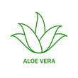Aloe vera icon isolated on white background. Aloe vera flat icon for web site, app, banner and logo. Aloe vera for poster, ads, label, emblem and badge. Aloe vera vector illustration