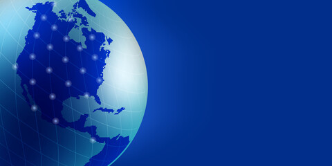 north america globe