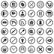 © andrej - Home Repair Icons. Black Flat Design In Circle. Vector Illustration.
