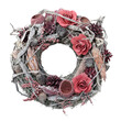 Christmas wreath, pink decorations