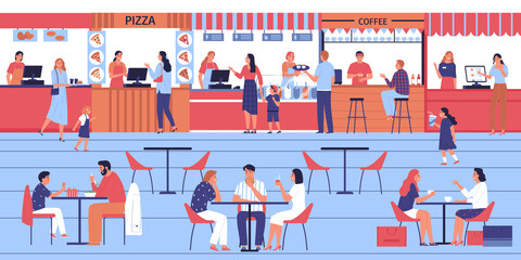 Poster - Canteen Food Court Composition