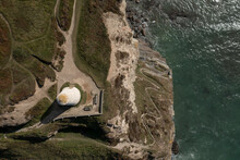 Aerial Image Of The 'Pepperpot' At Portreath, Cornwall, UK
