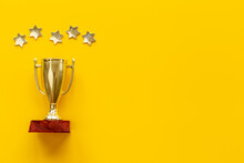 Best Of The Best - Five Stars Rating And Winner Trophy Cup For Winner