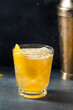 Boozy Refreshing Bourbon Gold Rush Cocktail