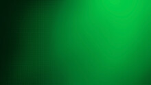 Black Gradation Half Tone Pattern On Green Gradient Background. Abstract Grenn Graphic Background With Dark Color From Corners Of Image. Empty Cosmic Background. Blurred Vivid Green Sky.