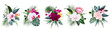 © lavendertime - Exotic tropical flowers, orchid, hibiscus, bougainvillea, protea, alstroemeria