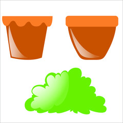 Sticker - succulent plants icons