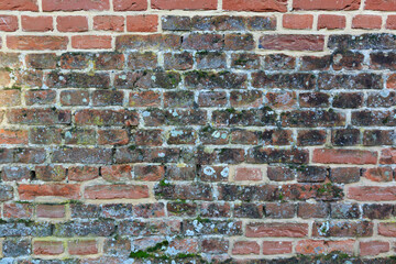 Wall Mural - material texture of dirty red brick wall