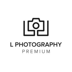Wall Mural - letter L Photography Logo icon vector template