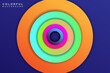 © yudhabestary - Colorful 3D Circle Shape Overlap Layers Background
