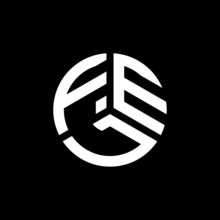 FEJ Letter Logo Design On Black Background. FEJ Creative Initials Letter Logo Concept. FEJ Letter Design. 

