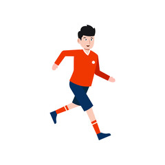 soccer  player character vector illustration design