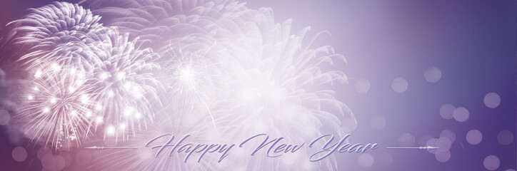 Wall Mural - feminine fireworks background for anniversary, new year, event and festival. space for text