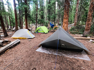 Campsite on the 485 mile Colorado Trail, Colorado