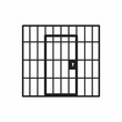 Prison bars with door