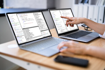 Programmer Woman Coding