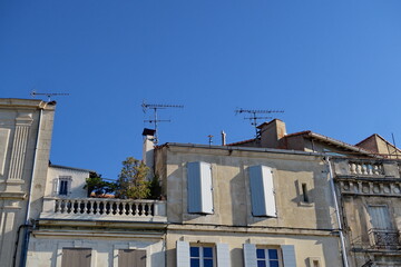 Sticker - Sud de la France. Maisons typiques.